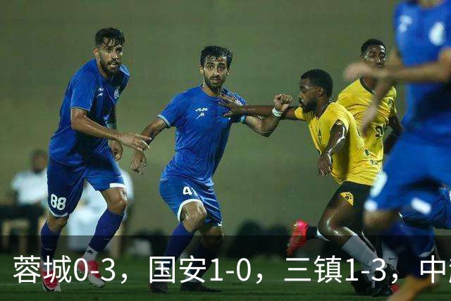 蓉城0-3，国安1-0，三镇1-3，中超最新排名出炉！蓉城夺冠再延期